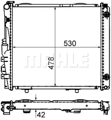 воден радиатор MAHLE CR 290 000S