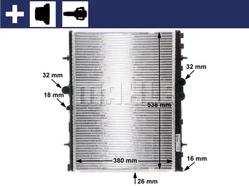 воден радиатор MAHLE CR 31 000S