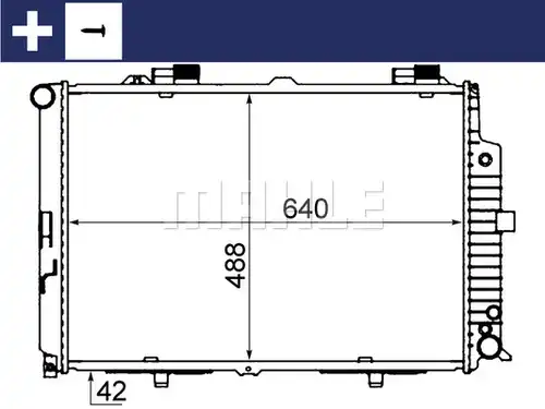 воден радиатор MAHLE CR 318 000S