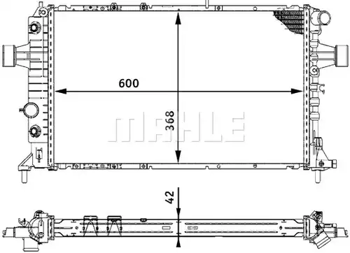 воден радиатор MAHLE CR 320 000S