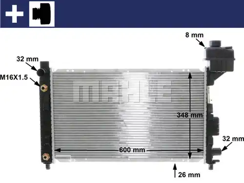 воден радиатор MAHLE CR 323 000S