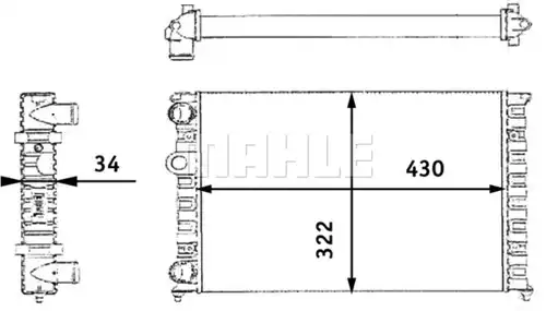 воден радиатор MAHLE CR 364 000S