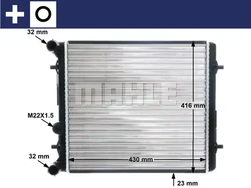 воден радиатор MAHLE CR 367 000S