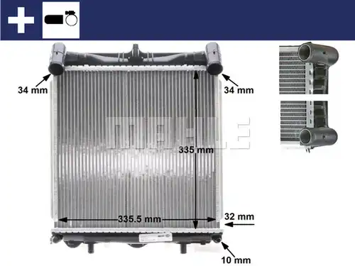 воден радиатор MAHLE CR 370 000S