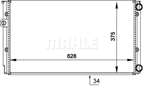 воден радиатор MAHLE CR 373 000S