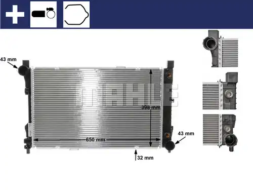воден радиатор MAHLE CR 387 000S