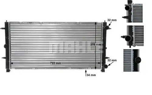 воден радиатор MAHLE CR 398 000S
