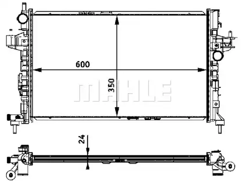 воден радиатор MAHLE CR 422 000S