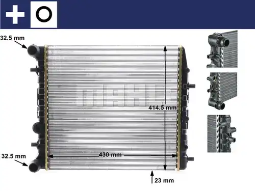 воден радиатор MAHLE CR 454 000S