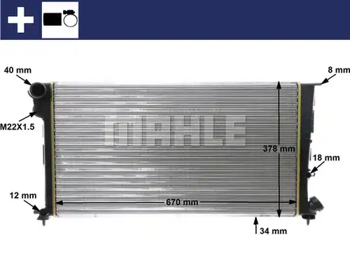 воден радиатор MAHLE CR 471 000S