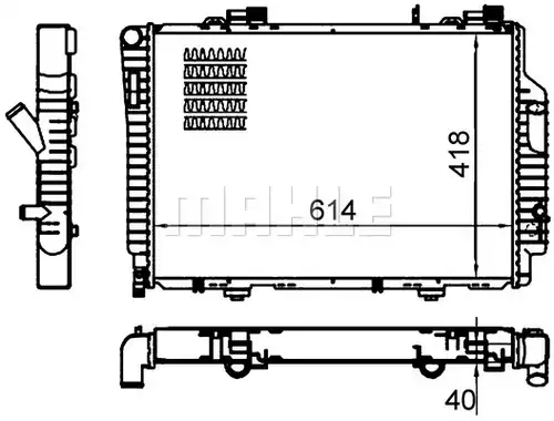 воден радиатор MAHLE CR 485 000S