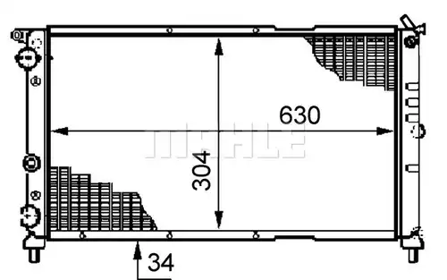 воден радиатор MAHLE CR 489 000S