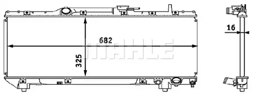 воден радиатор MAHLE CR 535 000S
