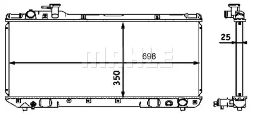 воден радиатор MAHLE CR 542 000S