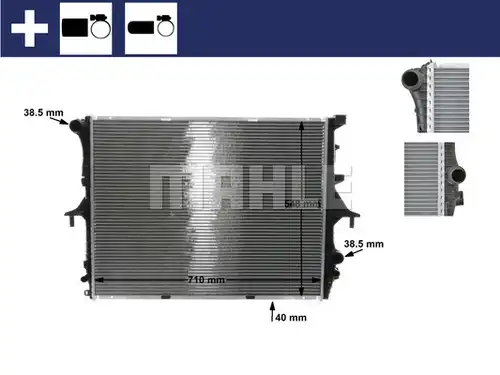 воден радиатор MAHLE CR 571 000S