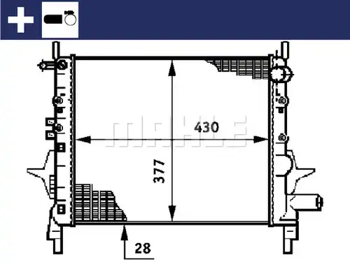 воден радиатор MAHLE CR 614 000S