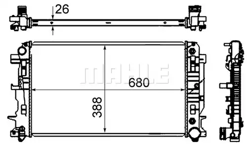 воден радиатор MAHLE CR 62 000S