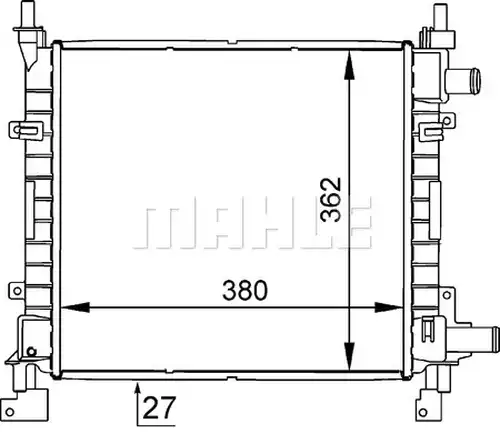 воден радиатор MAHLE CR 626 000S