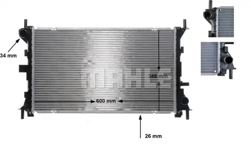 воден радиатор MAHLE CR 628 000S
