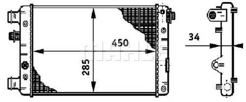 воден радиатор MAHLE CR 632 000S