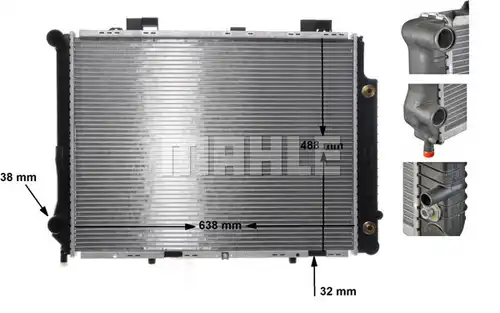 воден радиатор MAHLE CR 634 000S