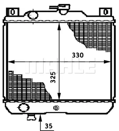 воден радиатор MAHLE CR 651 000S
