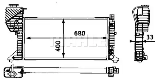 воден радиатор MAHLE CR 667 000S