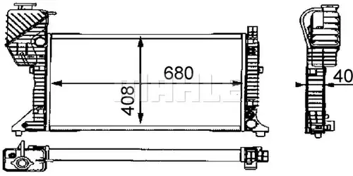 воден радиатор MAHLE CR 682 000S