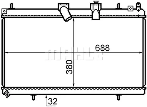 воден радиатор MAHLE CR 802 000S