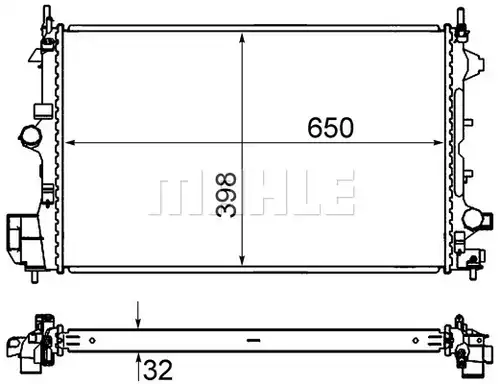 воден радиатор MAHLE CR 835 000S