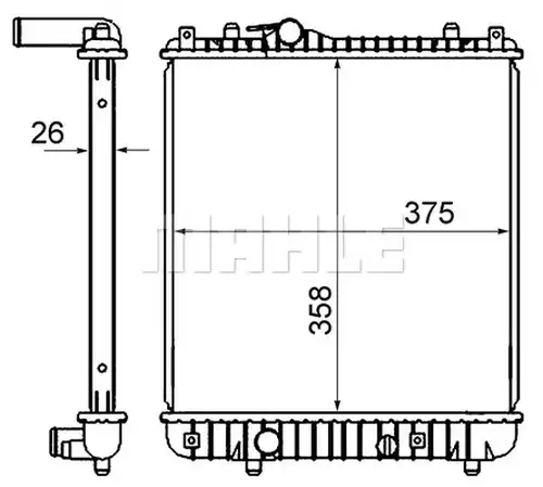 воден радиатор MAHLE CR 837 000S