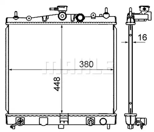 воден радиатор MAHLE CR 839 000S