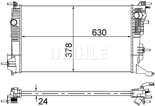 воден радиатор MAHLE CR 840 001S