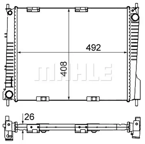 воден радиатор MAHLE CR 841 000S