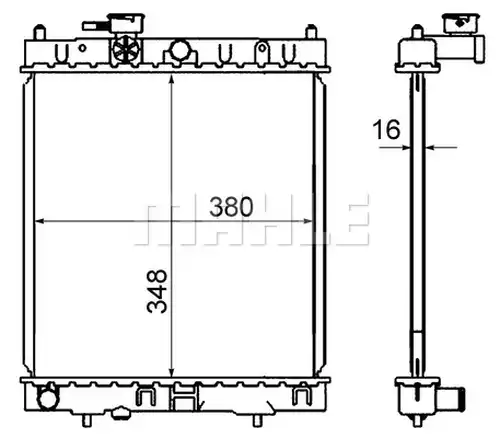 воден радиатор MAHLE CR 844 000S