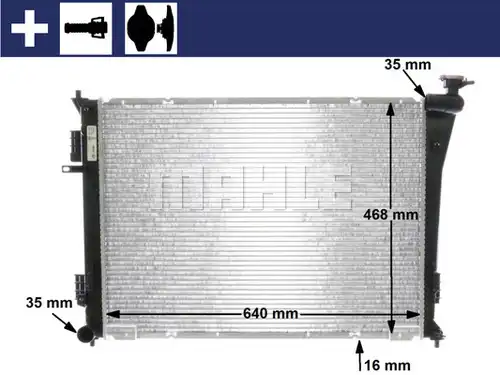 воден радиатор MAHLE CR 846 000S