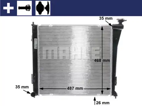 воден радиатор MAHLE CR 848 000S