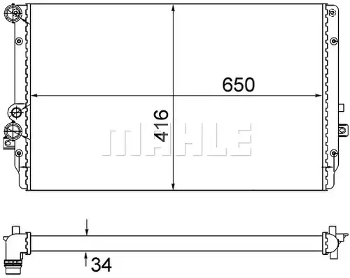 воден радиатор MAHLE CR 854 001S