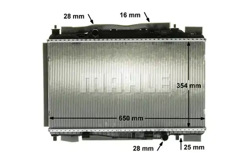воден радиатор MAHLE CR 88 000P