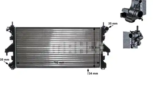 воден радиатор MAHLE CR 886 000S