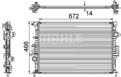 воден радиатор MAHLE CR 906 000S