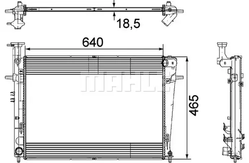 воден радиатор MAHLE CR 908 000P