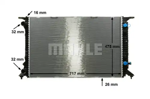 воден радиатор MAHLE CR 910 000P