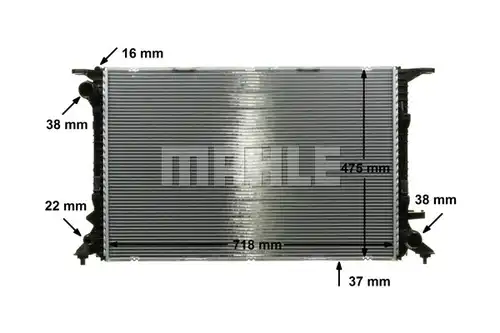 воден радиатор MAHLE CR 911 000P