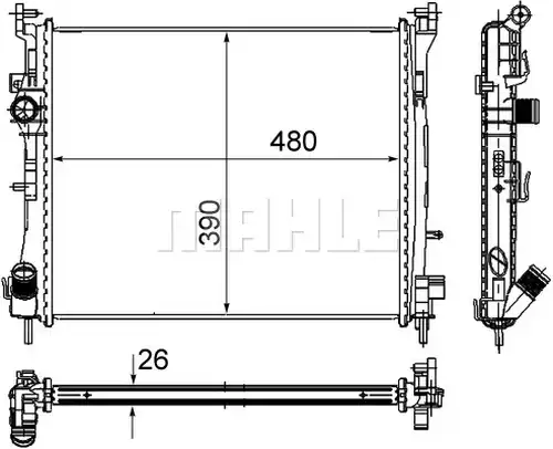 воден радиатор MAHLE CR 947 000S