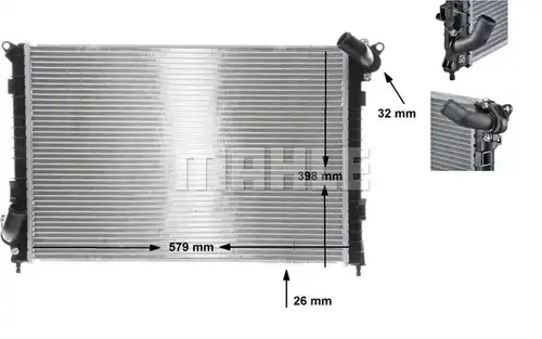воден радиатор MAHLE CR 984 000S