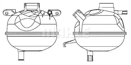 разширителен съд, охладителна течност MAHLE CRT 7 000S