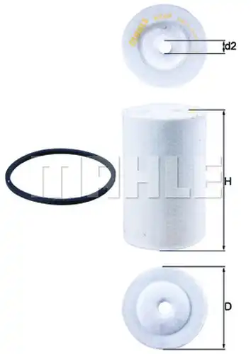 горивен филтър MAHLE KX 68D