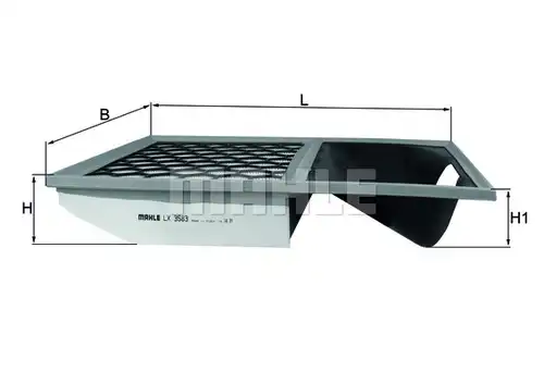 въздушен филтър MAHLE LX 3583