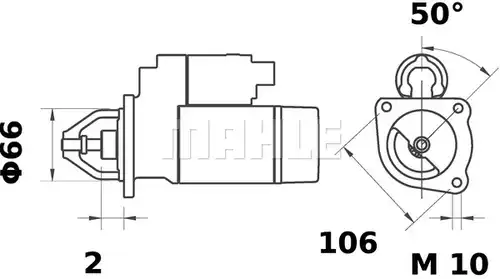 стартер MAHLE MS 17